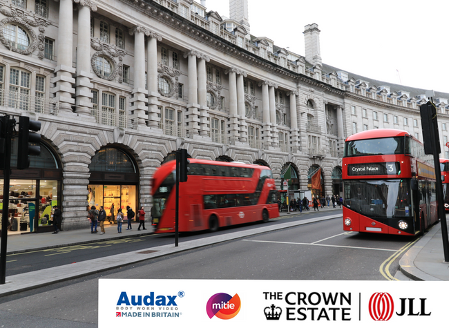 Audax® wins key project with Mitie for prestigious JLL managed Regent Street development with next generation Bio-AX® body worn video